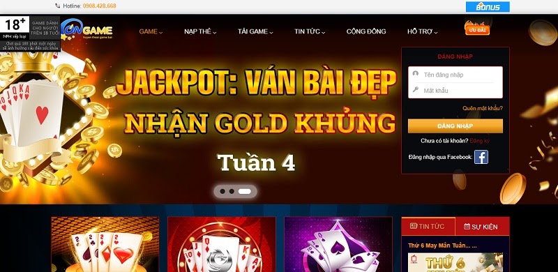 Giao diện OnGame vn