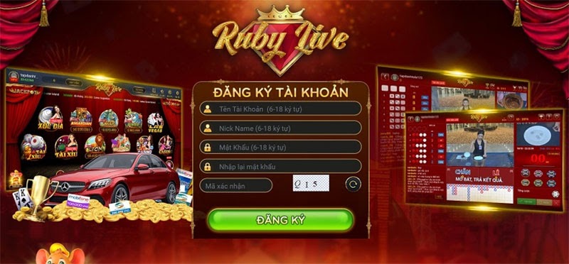 Giao diện RubyLive Club