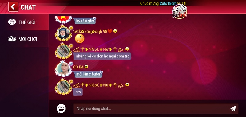 Chat game tại NPlay